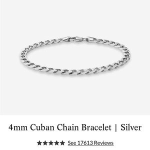 Oliver Cabell Silver Cuban Link Bracelet